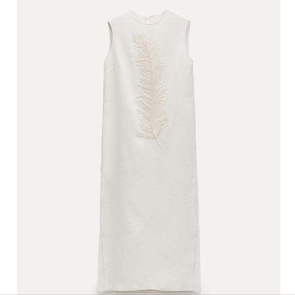 Zara WOMANS Long EMBROIDERED Top - Picture 4 of 10